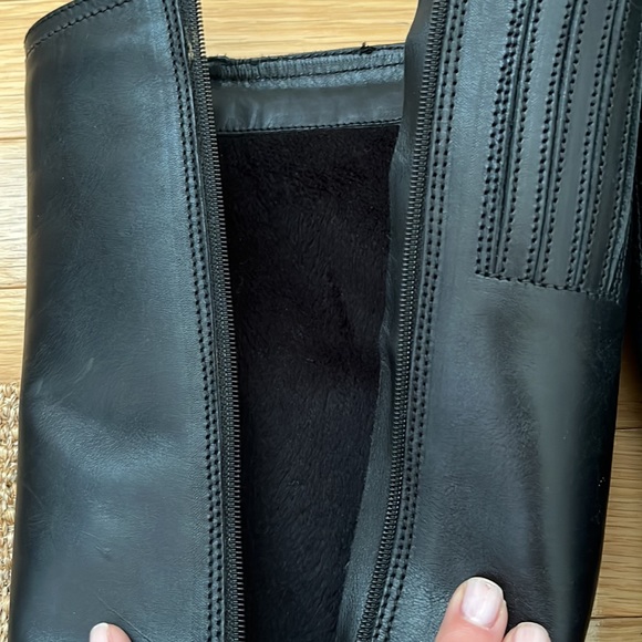 Fabianelli Italian Crafted 100% Leather Knee High Heeled Winter Boots EU 38 - Picture 11 of 12